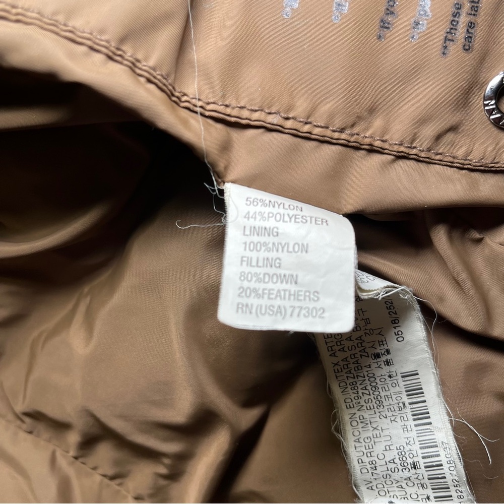 Zara Basic Women's Brown Polyester Large Collar B… - image 7